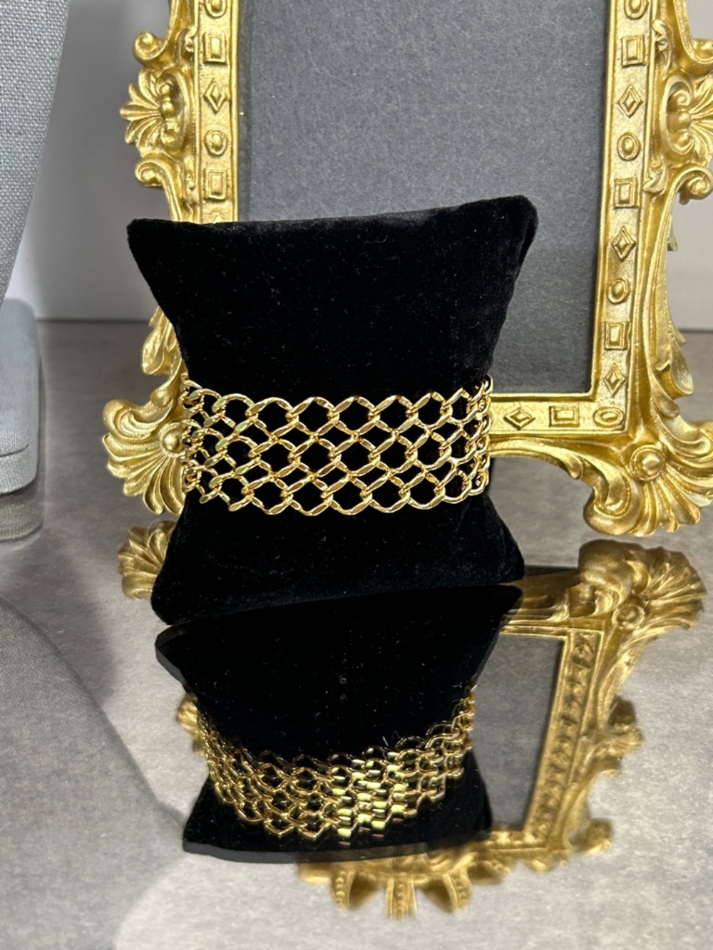 Gold-Tone Multi-Row Chain Bracelet